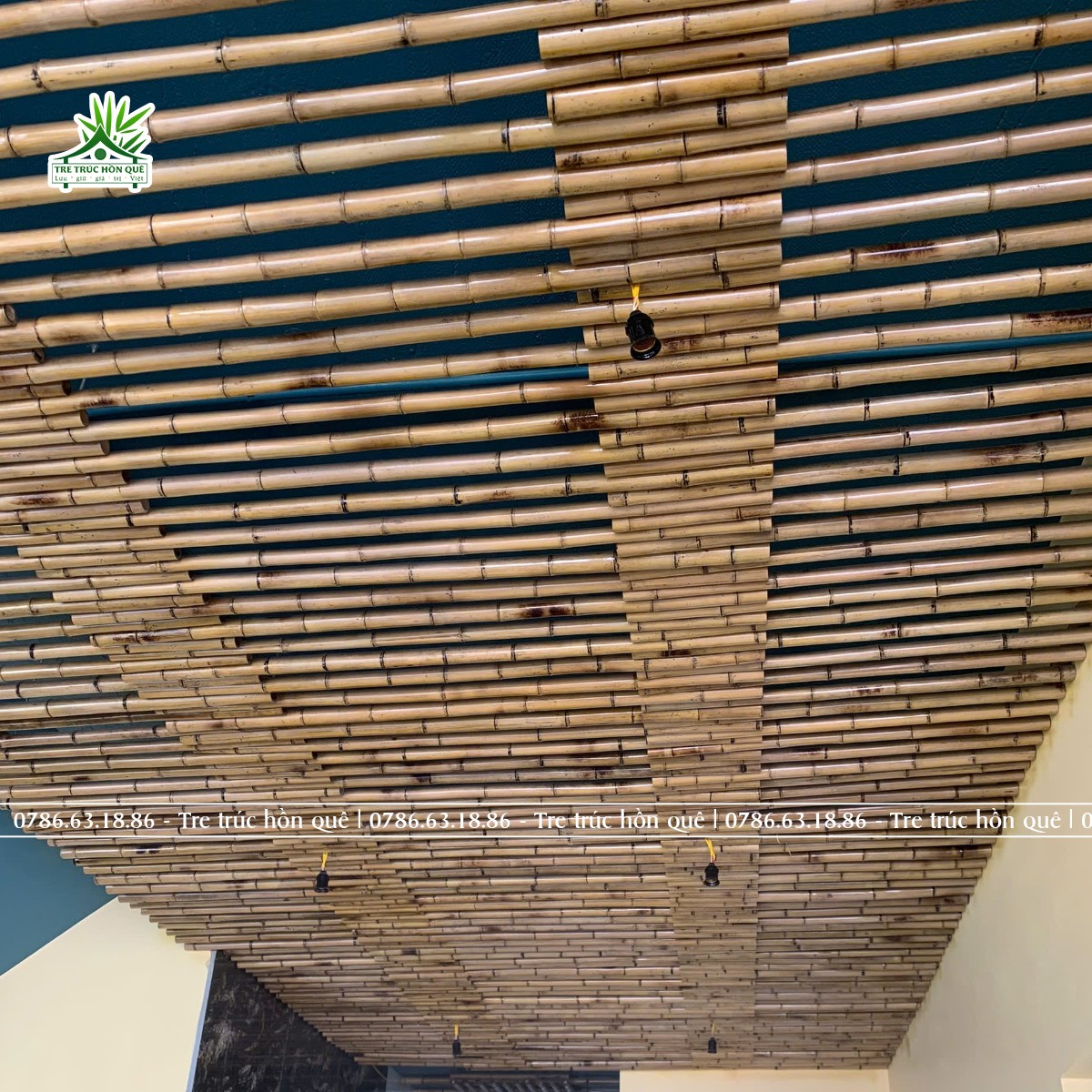 Thi công ốp trần trúc tại Ninh Bình